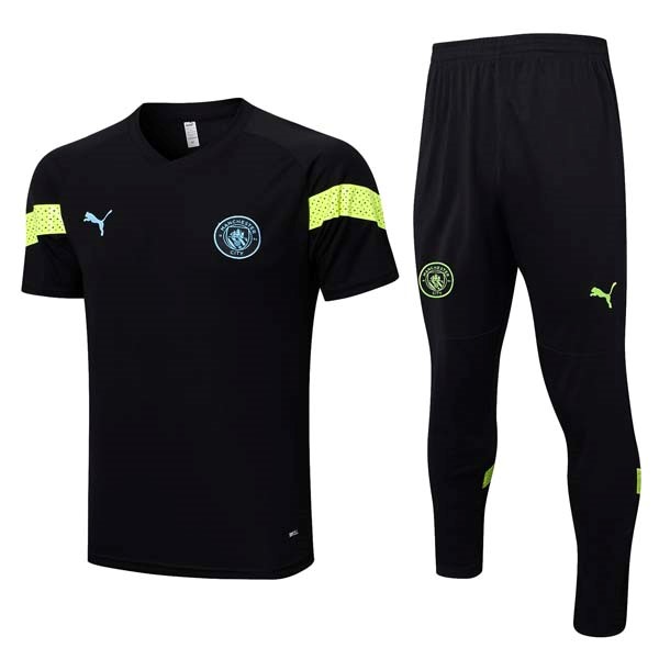 Polo Manchester City Conjunto Completo 2023/24 Negro